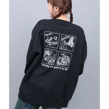 おばけネコ裏起毛プルオーバー