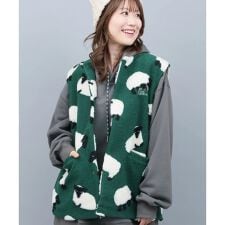 go slow caravan ジャカードボアベスト【WEB限定】