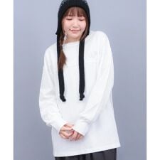 ベーシック刺繍ロングTシャツ