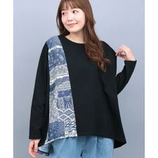 ランダム柄切替プルオーバー