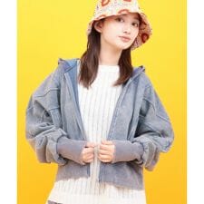 Orale! 裏毛ケミカル切替ジップパーカー