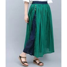 バイカラーパンツスカート