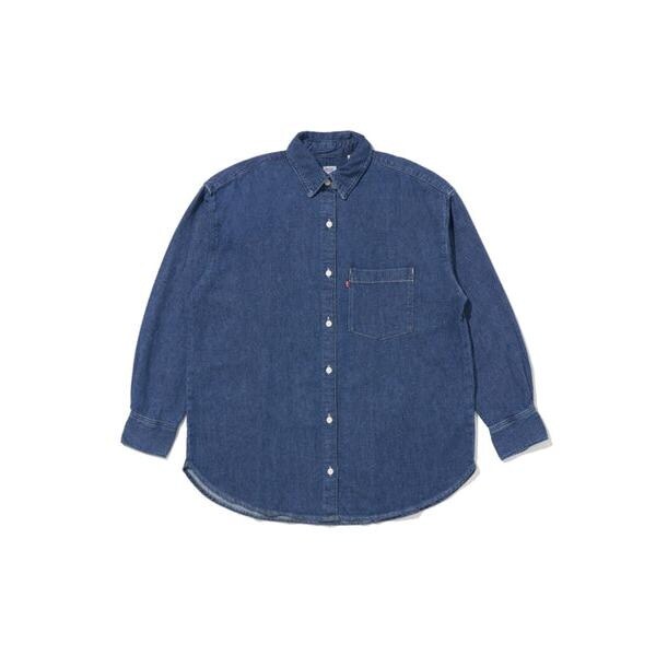 リーバイス デニムウエスタンシャツ 異素材切替 襟コーデュロイ S