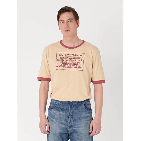 LEVI'S(R) VINTAGE CLOTHING 1970'S リンガーTシャツ レッド BAT