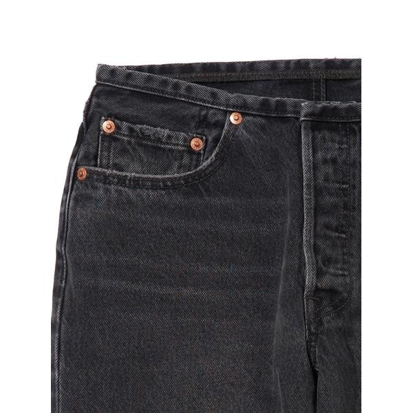 501□ ジーンズ MINI WAIST ブラック WORN IN | リーバイス