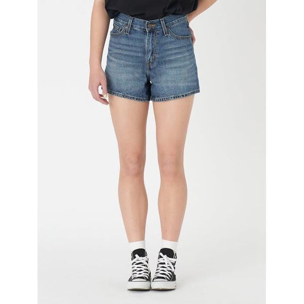 80S MOM ショートパンツ ミディアムインディゴ WORN IN | リーバイス