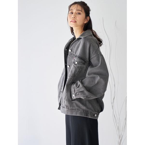 XL WOMEN'S トラッカージャケット ブラック WORN IN | リーバイス ...