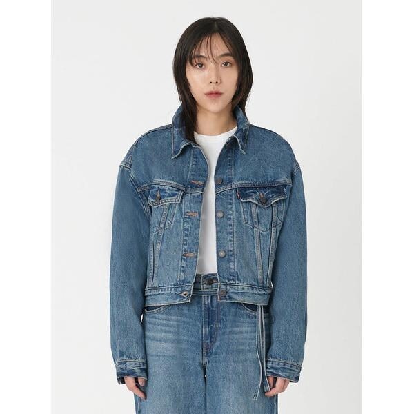 SHRUNKEN 90S トラッカージャケット ミディアムインディゴ LOW Levi's デニムジャケット gジャン Levi's/リーバイス SHRUNKEN