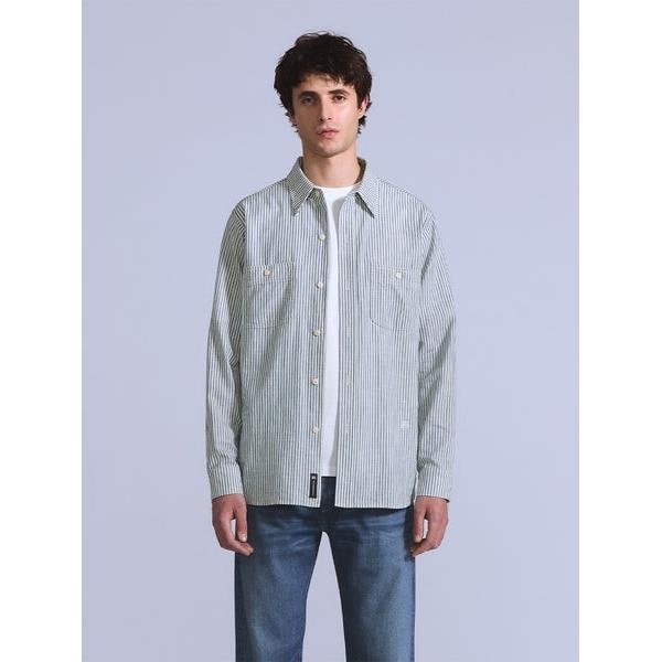 oasis×リーバイス LEVI'S バンドカラーシャツ Sサイズ LEVI'S® x OASIS バンドカラーシャツ – リーバイス®公式