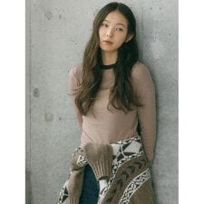 シアー ロングスリーブ レイヤードTシャツ