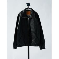 PREMIUM BLACK FULLZIP SPORTS LEATHER JACKET | リーバイス(Levi