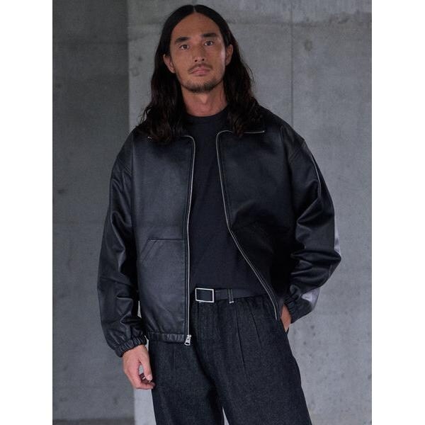 PREMIUM BLACK FULLZIP SPORTS LEATHER JACKET | リーバイス(Levi's