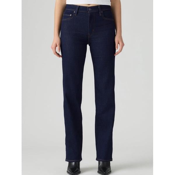 Levi's ダークブルー ストレートデニム 723 ハイライズストレート ジーンズ ダークインディゴ | リーバイス
