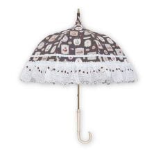 日傘 パゴダ傘 晴雨兼用 UVカット ショート フリル - スイート ポストリュード