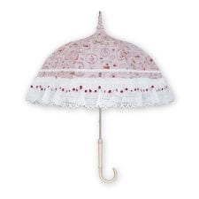 日傘 パゴダ傘 晴雨兼用 UVカット ショート フリル - スイート ポストリュード