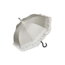 1級遮光 傘 パゴダ傘 晴雨兼用 UVカット ショート フリル - 一掬の涙