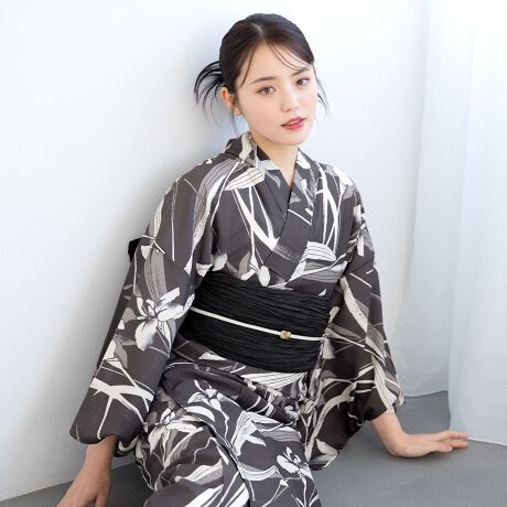 浴衣　ブラック