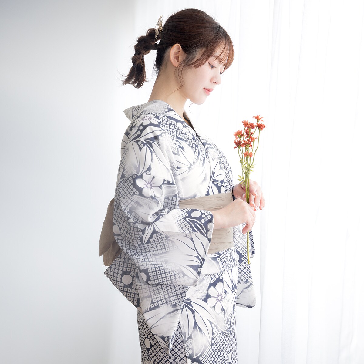 浴衣2点セット レディース （浴衣＋帯） | ソウビエン(SOUBIEN