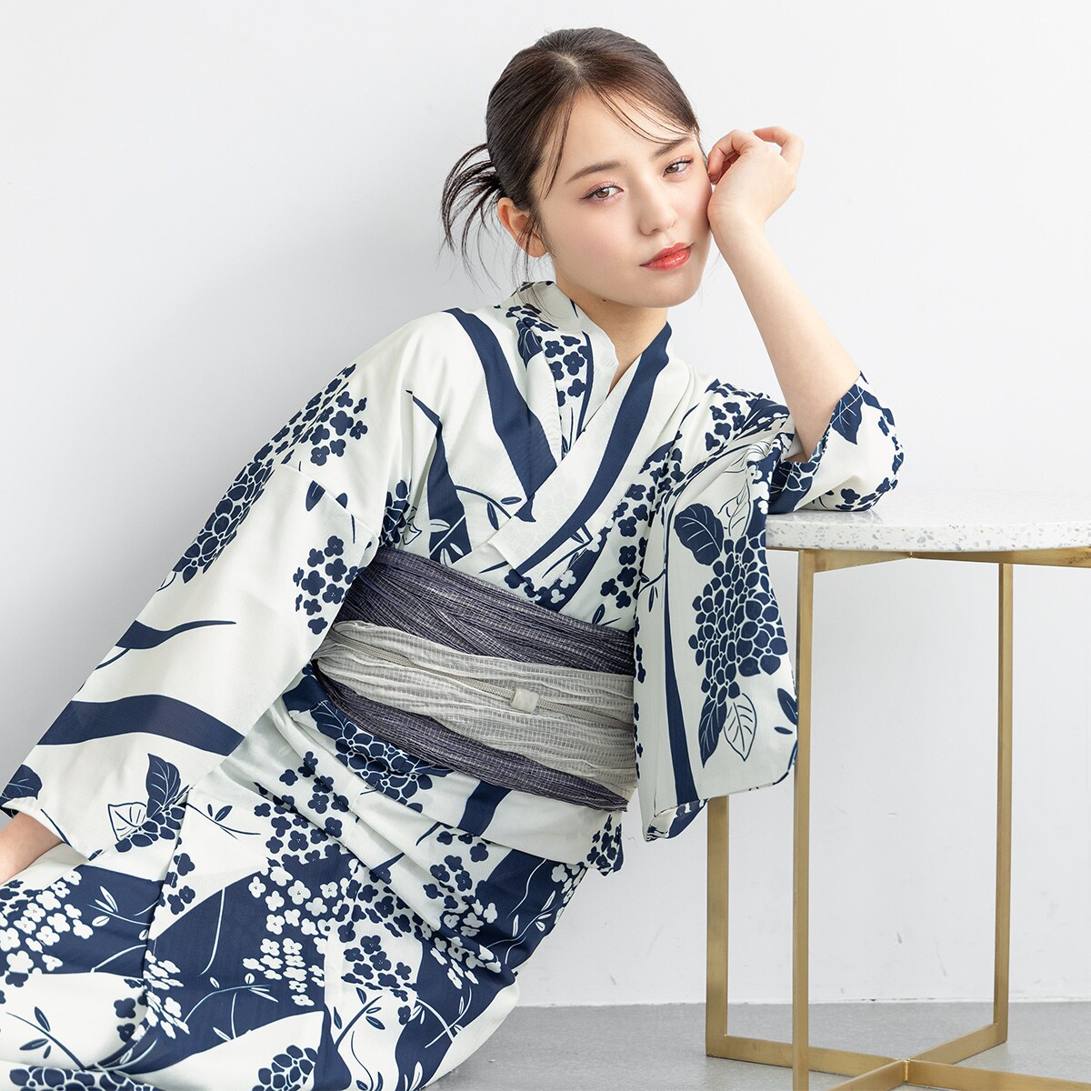 浴衣2点セット レディース （浴衣＋帯） | ソウビエン(SOUBIEN