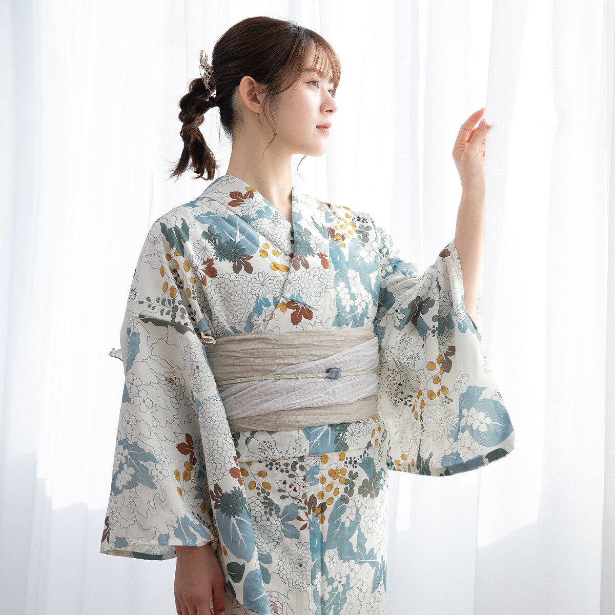 浴衣2点セット レディース （浴衣＋帯） | ソウビエン(SOUBIEN