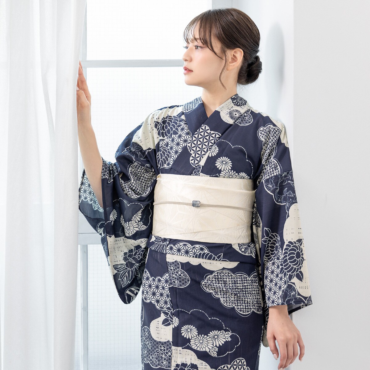 浴衣2点セット レディース （浴衣＋帯） | ソウビエン(SOUBIEN