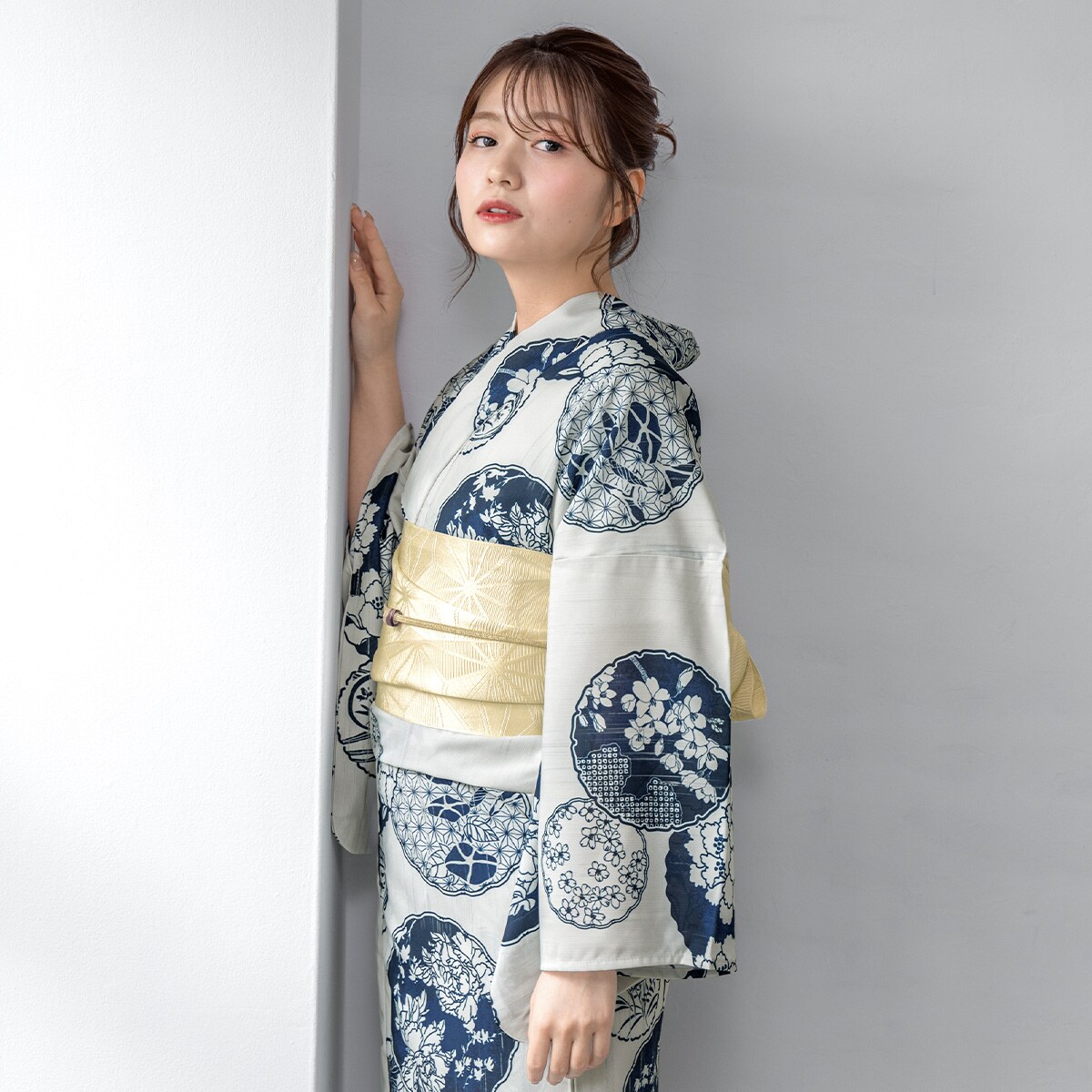 新品 ソウビエン 浴衣 帯 2点セット レディース15-1 15-2 浴衣2点セット レディース （浴衣＋帯） | ソウビエン(SOUBIEN