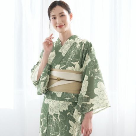浴衣　グリーン