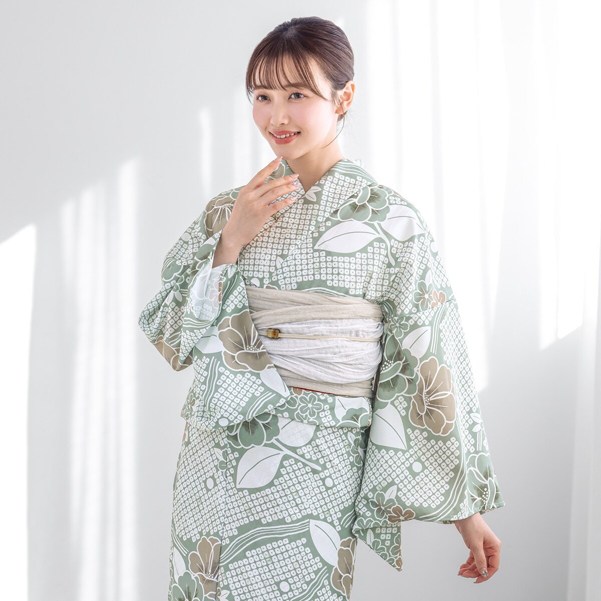 最終値下げ　新品　ソウビエン　SOUBIEN 浴衣　帯　セット　ゆかた館グレース ソウビエン SOUBIEN 浴衣 帯 セット ゆかた館グレース 青 ブルー