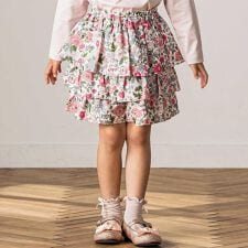 【日本製】【お揃い】リバティビエラ(DaisyMorisia)フリルキュロットパンツ(90～140c