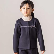 タルティーヌ エ ショコラ(Tartine et Chocolat)の【お揃い】ポンチリボンカーディガン(100-140cm)