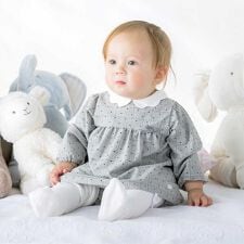 タルティーヌ エ ショコラ(Tartine et Chocolat)の【日本製】【お揃い】チェックフロッキードットワンピースブルマ付きベビー(70~90cm)