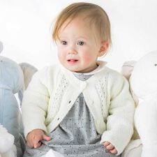 タルティーヌ エ ショコラ(Tartine et Chocolat)の【お揃い】フロント編地の前ボタン長袖カーディガンベビー(70~90cm)