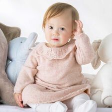 タルティーヌ エ ショコラ(Tartine et Chocolat)の襟柄編みニット＋スカートブルマ付きベビー(70~90cm)