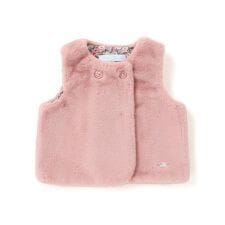 タルティーヌ エ ショコラ(Tartine et Chocolat)の【お揃い】裏リバティ(Leila)ファーベストベビー(60~90cm)