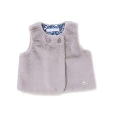 タルティーヌ エ ショコラ(Tartine et Chocolat)の【お揃い】裏リバティ(Leila)ファーベストベビー(60~90cm)