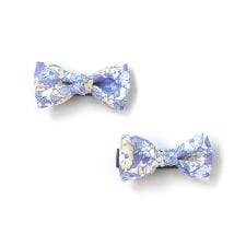 【日本製】【お揃い】リバティ(leontyne dream)プリントタナローンリボン型ヘアクリップ2