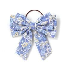 【日本製】【お揃い】リバティ(leontyne dream)プリントタナローンリボン型ヘアゴム