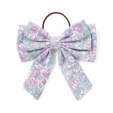 【日本製】【お揃い】リバティ(leontyne dream)プリントタナローンリボン型ヘアゴム