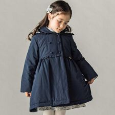 リバティ（Clare Rich）フリルカラー中わたコート(90~140cm)