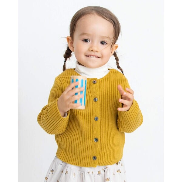 リブ ニット カーディガン(80~110cm) | バースデーパーティー
