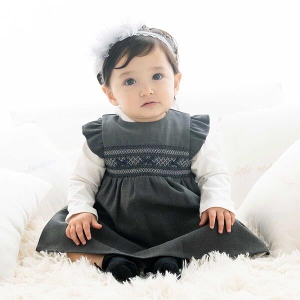 [�}���C]���n�X���b�L���O�W�����p�[�X�J�[�g(70~90cm)/�t�B�� �f�� �x�x ���_�N�e�B�I���ifillot de bebe reduction�j �O���[