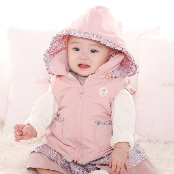 超美品 アルベロベロ リバーシブルフード付き ダウンベスト 超美品