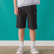 【店舗限定】ワンポイント刺しゅうデニムハーフパンツ(95~150cm)<br>