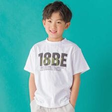 【店舗限定】立体ロゴプリント天竺半袖Tシャツ(95~160cm)