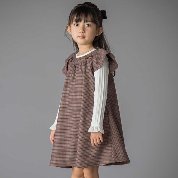 BEBE 新品　定価 18.000+税　グレーワンピース100cm 1101-70606_12.jpg