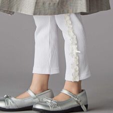サイドチュールリボンリブパンツ(95~150cm)