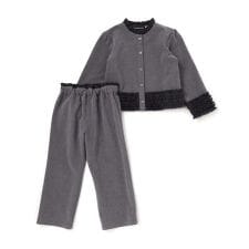 シフォンフリルブラウス+ロングパンツセットアップ(95~150cm)