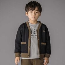 【店舗限定】配色裏毛カーディガン(95~160cm)