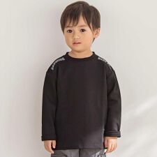 【店舗限定】ショルダーロゴ刺しゅうポンチ長袖トレーナー(95~150cm)