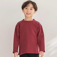 【店舗限定】ショルダーロゴ刺しゅうポンチ長袖トレーナー(95~150cm)